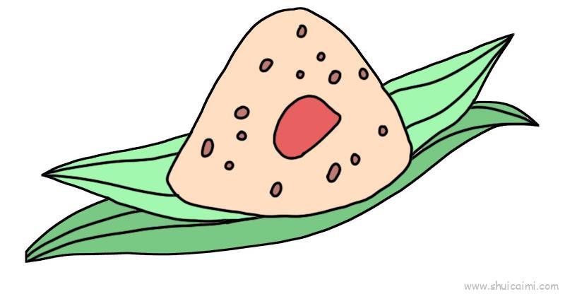粽子儿童画怎么画 粽子简笔画好看
