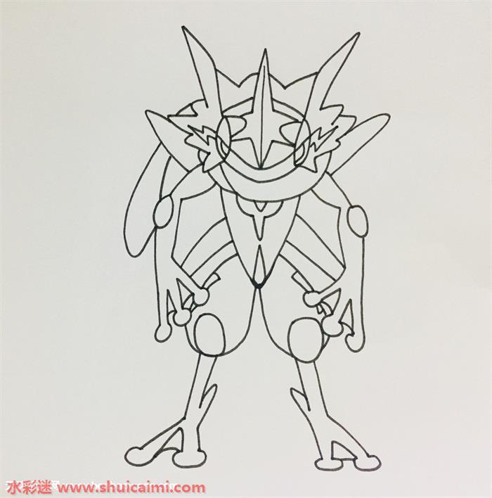 甲贺忍蛙怎么画 甲贺忍蛙简笔画简单又漂亮