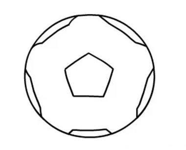足球图片简笔画 彩色足球图片简笔画