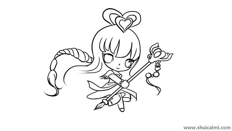 7个叶罗丽仙子王默简笔画怎么画 7个叶罗丽仙子王默简笔画画法