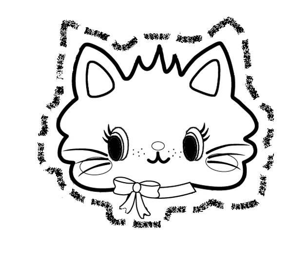 猫头的简笔画图片大全 猫头的简笔画图片大全可爱