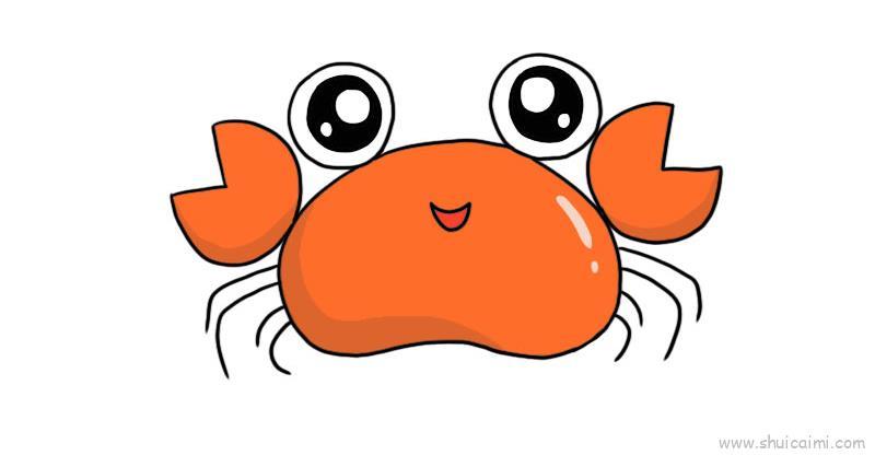 螃蟹儿童画怎么画 螃蟹简笔画简单