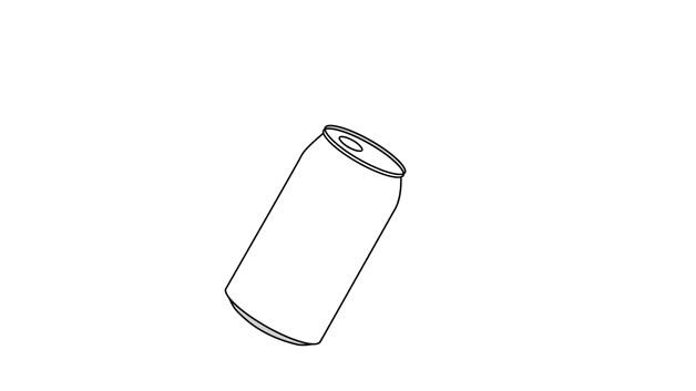 易拉罐的简笔画怎么画 易拉罐简笔画简单