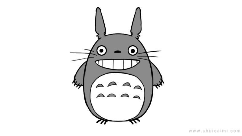 龙猫简笔画怎么画 龙猫简笔画简单又好看