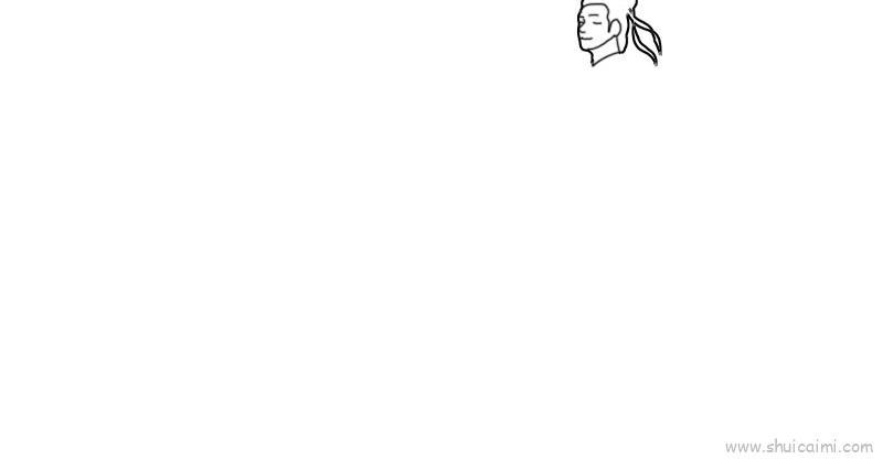 屈原儿童画怎么画 屈原简笔画顺序