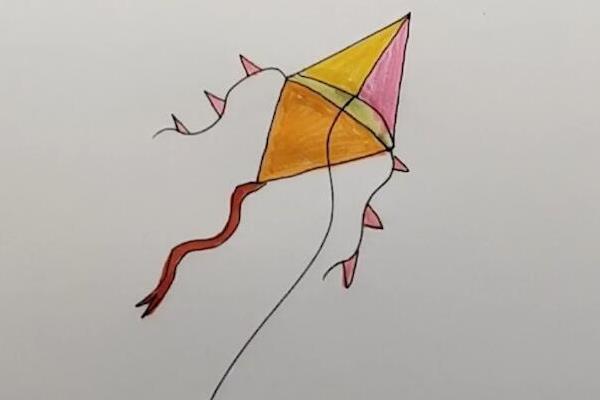 风筝简笔画怎么画 风筝简笔画画法