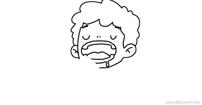 吃粽子儿童画怎么画 吃粽子简笔画图片