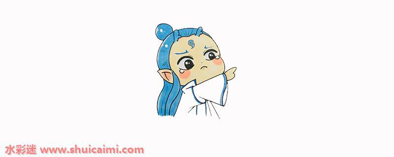 哪吒之魔童降世敖丙简笔画的画法图解