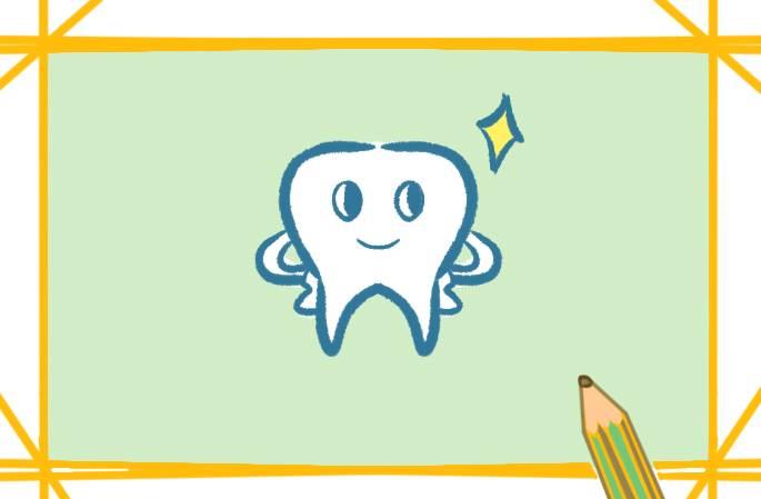 牙齿简笔画 牙齿简笔画可爱图片