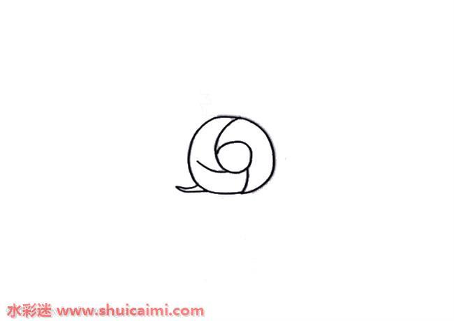 用数字画蜗牛怎么画 用数字画蜗牛简笔画图片彩色