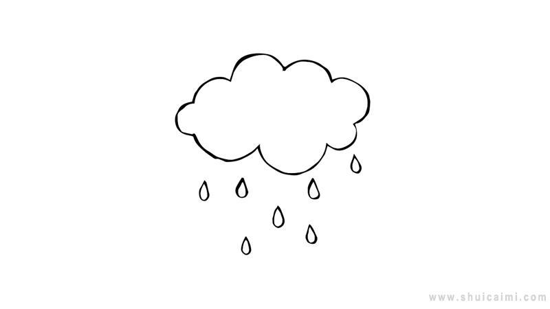 雨滴简笔画怎么画 雨滴简笔画画法