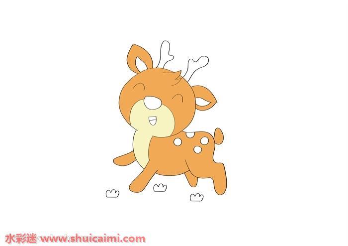 鹿怎么画 鹿简笔画漂亮彩色