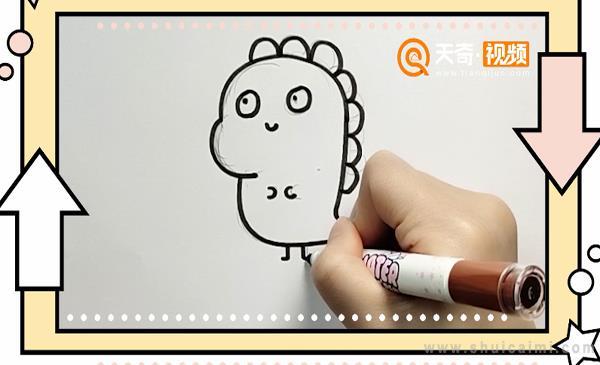 小恐龙简笔画怎么画 小恐龙简笔画图片