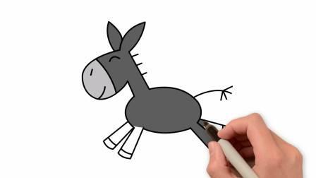 驴的简笔画图片大全 驴的简笔画图片大全彩色
