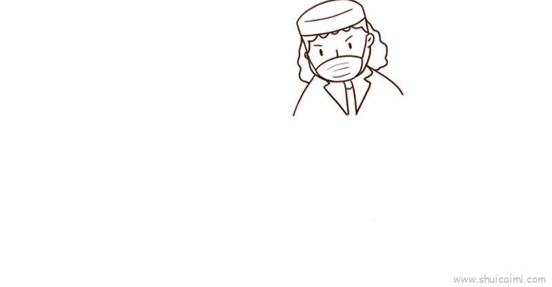 白衣天使护士儿童画怎么画 白衣天使护士简笔画顺序