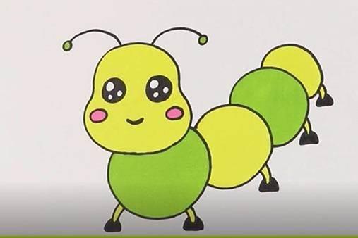 毛毛虫简笔画 毛毛虫简笔画带颜色