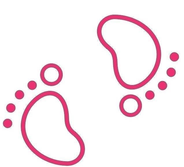 脚印简笔画 脚印简笔画图片