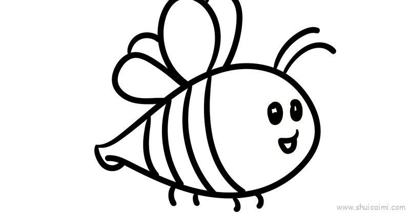 蜜蜂彩图儿童画怎么画 蜜蜂彩图简笔画图片大全