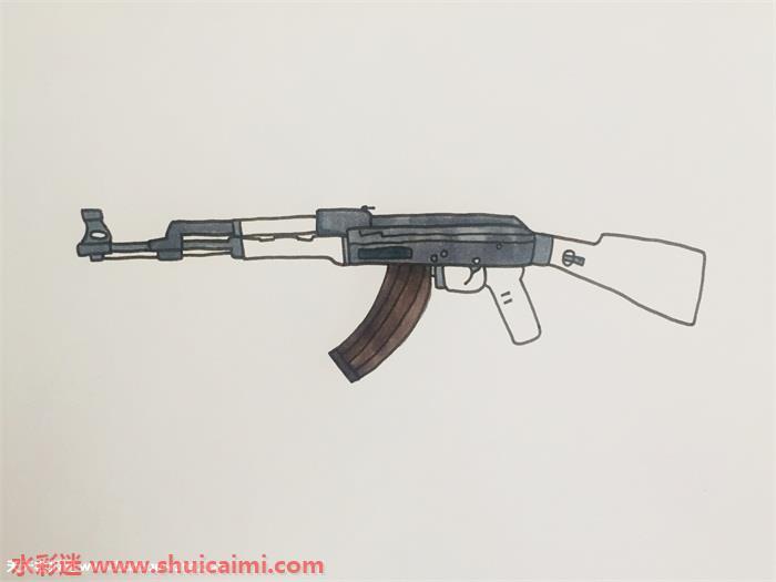 ak47怎么画 ak47简笔画漂亮卡通