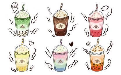 奶茶简笔画 奶茶简笔画彩色