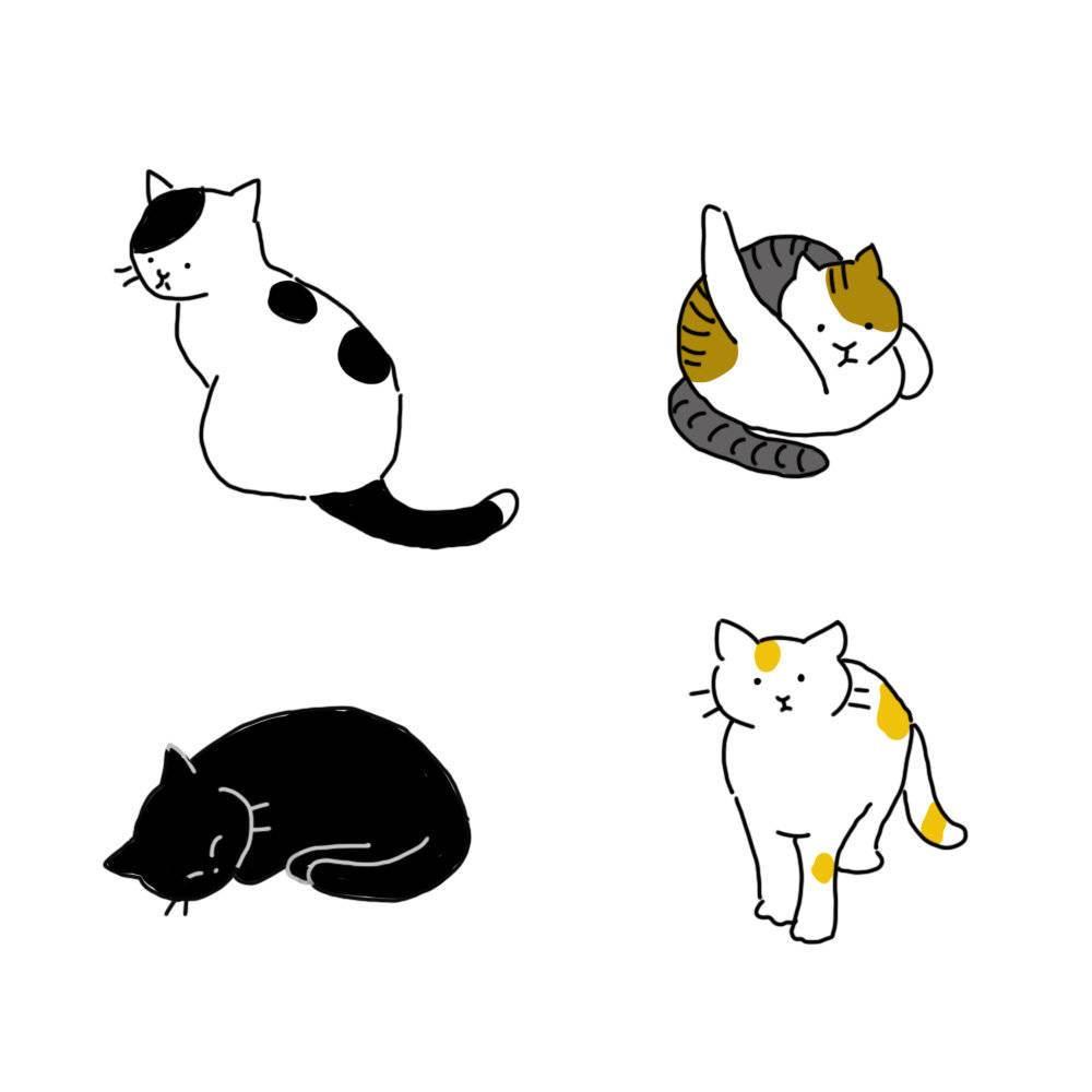 可爱的小猫简笔画 画一只可爱的小猫简笔画