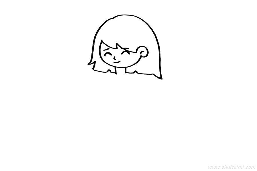 温柔的老师怎么画 温柔的老师简笔画图片带颜色