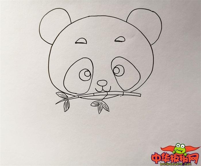 抱着竹子熊猫怎么画 抱着竹子熊猫简笔画简单易画彩色