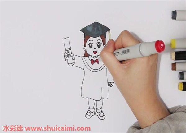 博士怎么画 博士简笔画画法