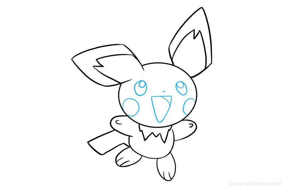 皮丘神奇宝贝怎么画 皮丘神奇宝贝简笔画漂亮卡通