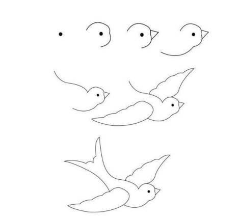 小鸟简笔画图片大全 小鸟简笔画图片大全彩色