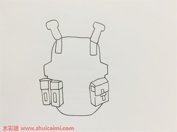 绝地求生三级甲怎么画 绝地求生三级甲简笔画画法