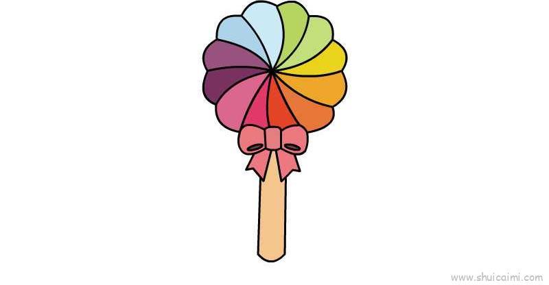 棒棒糖儿童画怎么画 棒棒糖简笔画好看