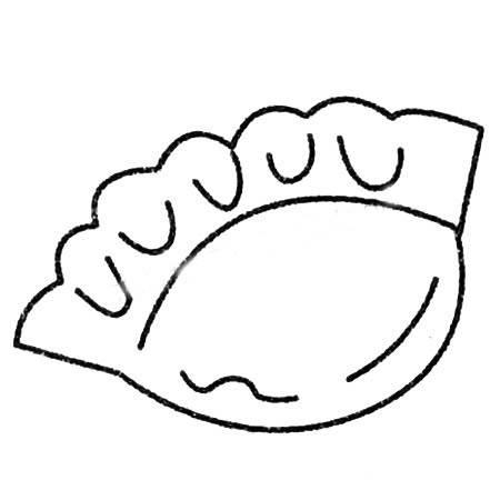 饺子怎么画简笔画 1盘饺子怎么画简笔画