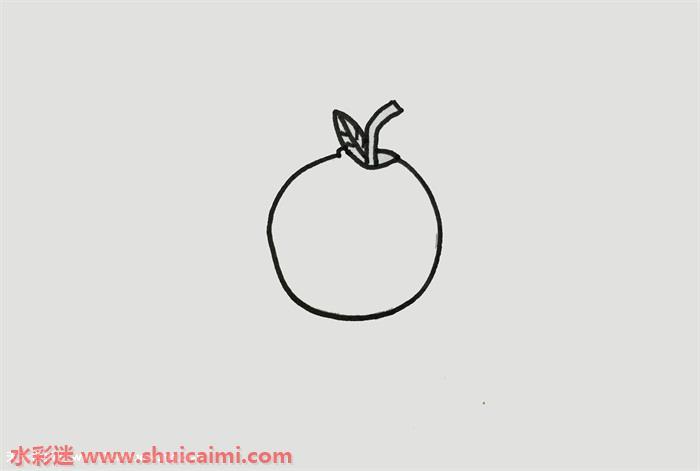 橙子怎么画 橙子简笔画图片彩色