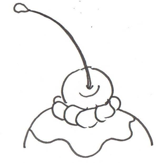 水果冰淇淋的简笔画怎么画 水果冰淇淋的简笔画好看