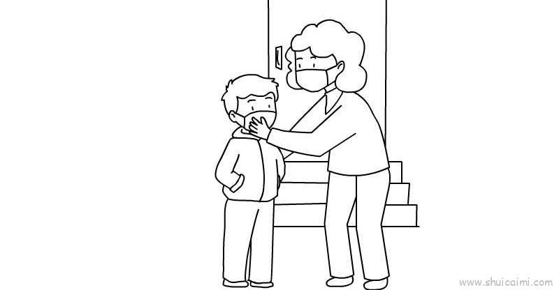 预防新型冠状病毒儿童画怎么画 预防新型冠状病毒简笔画图片大全