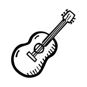 吉他简笔画 吉他简笔画带颜色