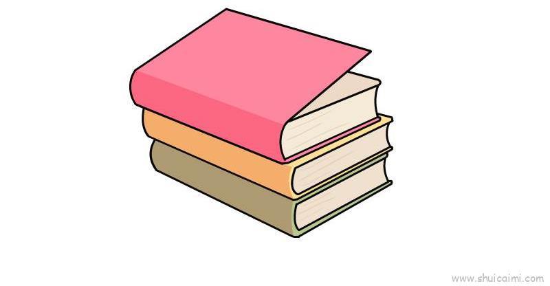 故事书儿童画怎么画 故事书简笔画步骤