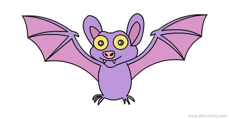 蝙蝠儿童画怎么画 蝙蝠简笔画顺序