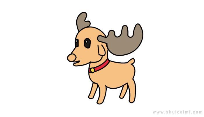 圣诞驯鹿简笔画怎么画 圣诞驯鹿简笔画步骤