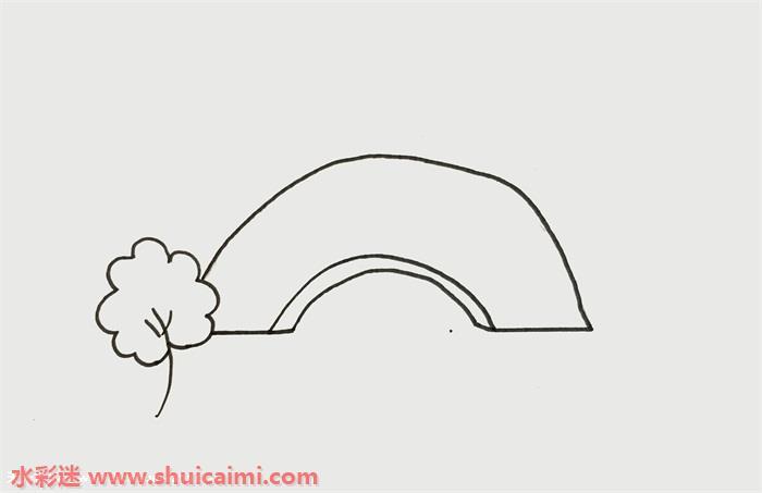 桥怎么画 桥简笔画图片带颜色