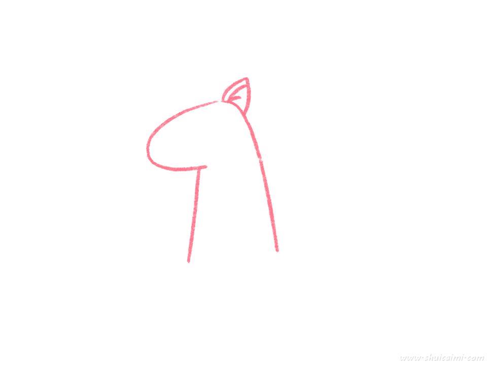 独角兽怎么画 独角兽简笔画图片大全带颜色