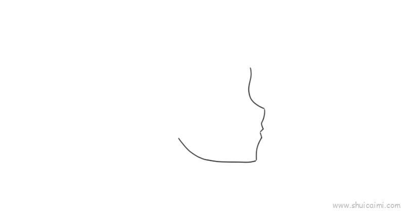 侧脸儿童画怎么画 侧脸简笔画图片