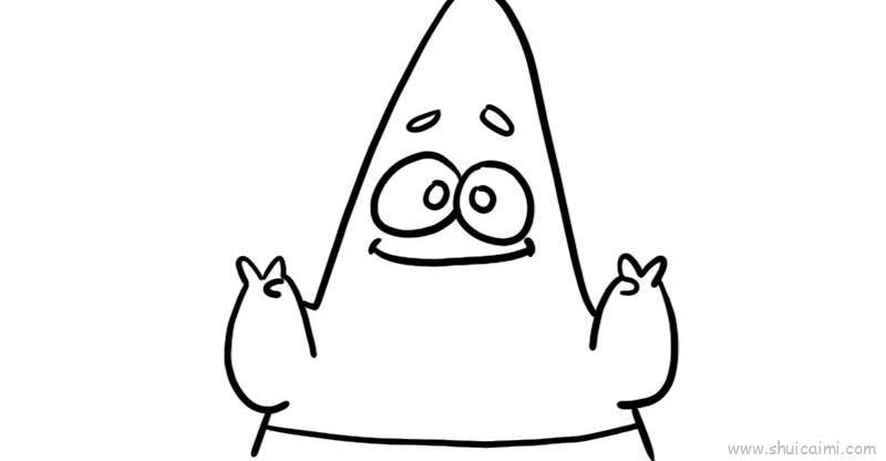 派大星儿童画怎么画 派大星简笔画图片大全