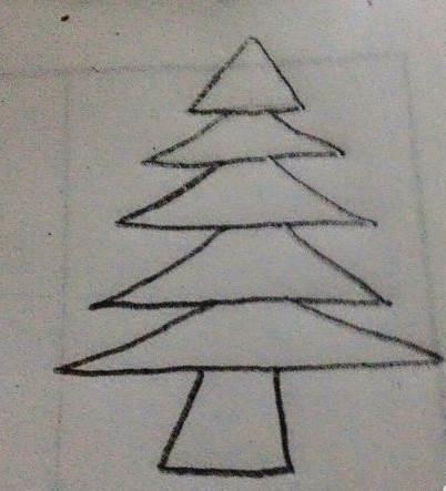 松树简笔画 松树简笔画大全大图