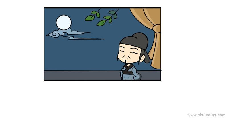 静夜思画面儿童画怎么画 静夜思画面简笔画简单