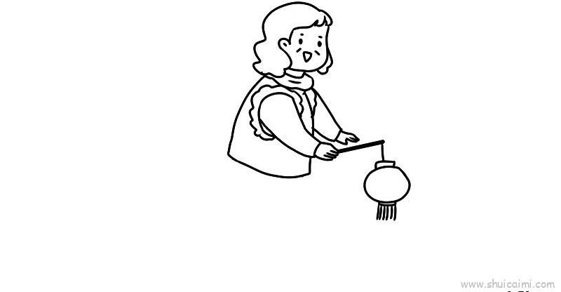 新年小人儿童画怎么画 新年小人简笔画图片