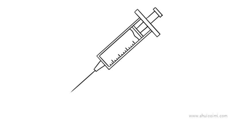 针管儿童画怎么画 针管简笔画步骤