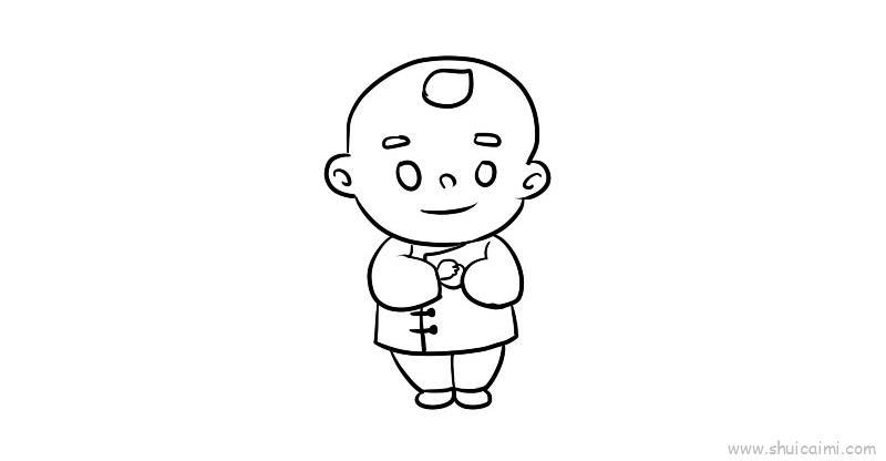 拜年小人教程儿童画怎么画 拜年小人教程简笔画图片大全