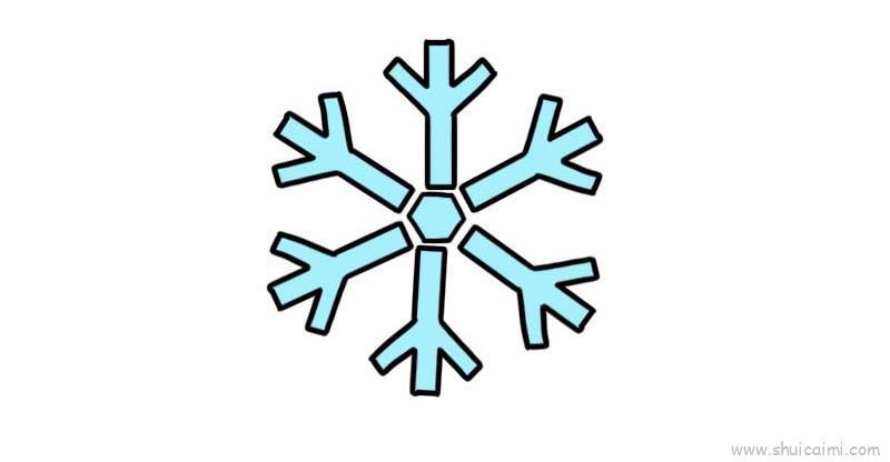 雪花儿童画怎么画 雪花简笔画图片大全